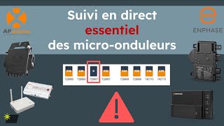 Solaire Suivi en directe des micro onduleurs APS ECU [upl. by Mcmillan]