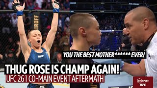 quotYou the best everquot Rose Namajunas in tears after incredible win at UFC 261 [upl. by Giordano287]