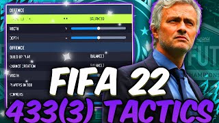 THESE TACTICS ARE BROKEN META 4333 CUSTOM TACTICS  PLAYER INSTRUCTIONS  FIFA22 ULTIMATE TEAM [upl. by Hilbert61]