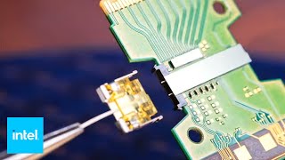 Silicon Photonics Hardware Demo  Intel [upl. by Nosreffej]