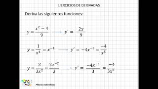 15 Ejercicios de derivadas I [upl. by Ainaled]