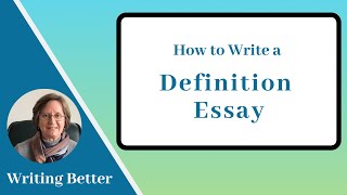 How to Write a Definition Essay [upl. by Emelun]