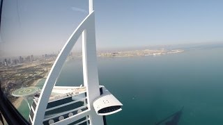 Burj al Arab helicopter landing [upl. by Ahsiemak]