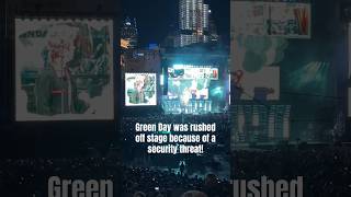 Green Day was rushed off stage last night in Detroit greenday dookie americanidiot news [upl. by Annoyt]