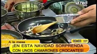 Receta Camarones crocantes con salsa thai con arroz jazmín Parte 1 [upl. by Pompei]