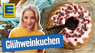 Glühweinkuchen Rezept  Weihnachtskuchen mit Glühwein [upl. by Aliab]