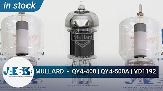 MULLARD RADIO VALVE Co Ltd QY4400  QY4500A  YD1192 IN STOCK Triodes  Triodi  Triodos [upl. by Anyalram]