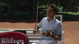 roger federer plays the violin instead of tennis [upl. by Adnac428]