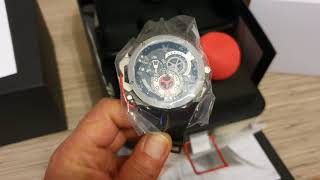 Mazzucato RIM Reversible Automatic Chronograph 01BK186 unboxing [upl. by Clawson]