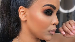 BLACK SMOKEY EYE MAKEUP TUTORIAL💨 NikkisSecretx [upl. by Eiten]