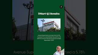 Dmart Q2 Results  Key takeaways business dmart result stockmarket shorts update investing [upl. by Akemahs]