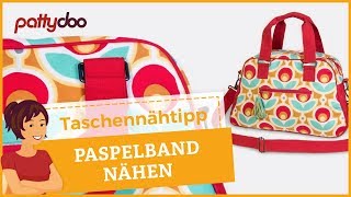 Taschen nähen 6 Paspelband selber machen und annähen [upl. by Araminta]