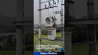 Intelligent waterproof electronic power  The workers do their job perfectly  machine shorts [upl. by Ahsok488]