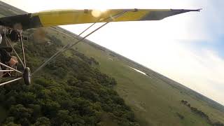 Weedhopper botched crosswind landing [upl. by Nonnahsed620]