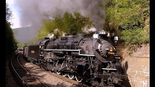 Nickel Plate Road 765 Inside The Lehigh Gorge 2015 HD [upl. by Bishop773]