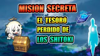 EL TESORO PERDIDO DE LOS SHITOKI  MISION SECRETA  GUIA COMPLETA  GENSHIN IMPACT ISLAS TSURUMI [upl. by Eelyah]