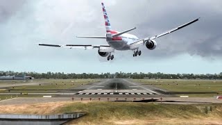 FSX HD  CRAZY CROSSWIND Landings Part 3 [upl. by Smada]