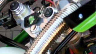 Kawasaki ZXR250 start up and idle [upl. by Nydnarb]