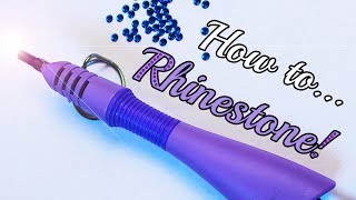 How To Apply Rhinestones Using Hotfix Applicator [upl. by Patman494]