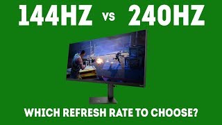 144Hz vs 240Hz  Which Refresh Rate Should I Choose For Gaming Today [upl. by Meakem]