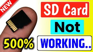 SD Card Not Working  Memory Card Not Working  sd card format problem  sd card not showing [upl. by Sel]