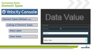 Wavelink Velocity Android Console  611  Formatting Rules [upl. by Prissie]