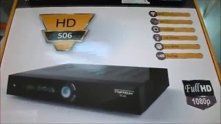 Opticum 506 HD Satellite Receiver Review 720p HD [upl. by Murrah322]