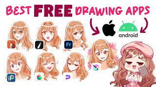 FREE Drawing Apps you SHOULD HAVE on your IPAD or ANDROID tablet [upl. by Esinev]