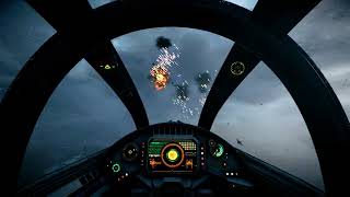 VWing gameplay with NO HUD FIRST person on Kamino  Star Wars Battlefront II [upl. by Schaab]