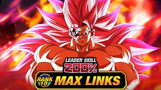 STRONG UNIT LEVEL 10 LINKS 100 CRIMSON MASKED SAIYAN SSJ3 ROSE DBZ Dokkan Battle [upl. by Meriel]