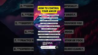 How to control your anger 💯 fyp motivation [upl. by Blinnie23]