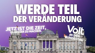 Die Zukunft liegt in Deiner Hand 💜  Volt NRW Bundestagswahl 2025 [upl. by Teillo]