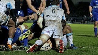 Rhys Ruddock drives over to touch down for Try  Leinster v Glasgow Warriors 1st March 2014 [upl. by Ros]