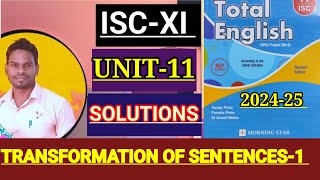 ISCXI Total English solutionsSolved assignments of UNIT11Transformation of sentences1🔥UNIT11 [upl. by Petulah]