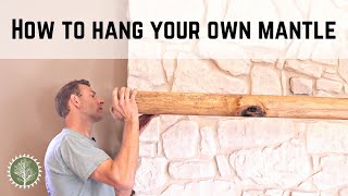 How to Install a Fireplace Mantel or Floating Shelf [upl. by Anailil15]