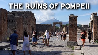 🇮🇹 Pompeii Italy  Walking Tour in August 2022 4K [upl. by Kcirrek]