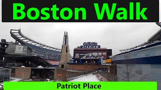 Boston Walk Patriot Place amp Gillette Stadium [upl. by Assi]