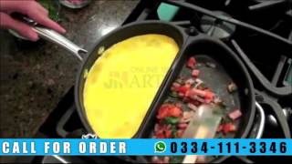 NonStick Folding Omelet Pan 03341113346 [upl. by Buerger]