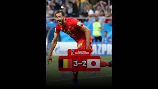 Belgium  Japan  2018 World Cup  Round of 16  belgium japan worldcup [upl. by Ecikram]