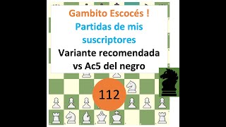 Gambito escoces Partidas de mis suscriptores [upl. by Froemming]