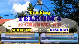 CARA TRACKING SATELIT TELKOM 4 C BAND [upl. by Dillon]