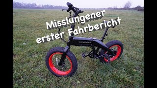 Sondors Fold Mein neues günstiges amp coolstes ebike 🚲 im ersten FahrVERSUCH  TEIL 1 [upl. by Noivart]