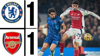 ⚪ Chelsea Vs Arsenal 11 All Goals and Extended Highlights ✓ premierleague 202425 [upl. by Enida242]