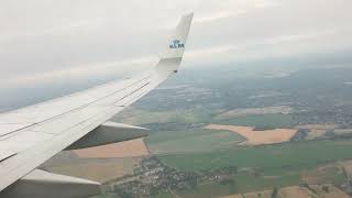 KLM Royal Dutch Airlines flight KL1821 landing at THE FORMER Berlin Tegel Airport TXL  AMSTXL [upl. by Maril]