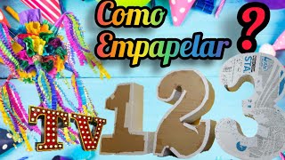 Como EMPAPELAR PIÑATAS DE TAMBOR‼️🎉❣️ RAPIDO Y FÁCIL 🤩😱😱 [upl. by Sink]