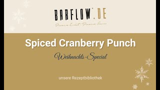 Weihnachtscocktail Rezept  Spiced Cranberry Punch ai [upl. by Irrabaj]