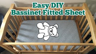 EASY DIY BASSINET FITTED SHEET [upl. by Galven]