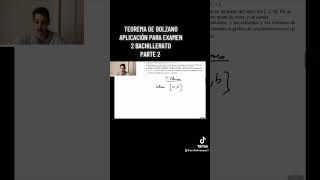 Teorema de Bolzano Aplicación para Examen 2 Bachillerato Parte 2  ProfeDMarquez [upl. by Robet948]