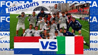 Highlights Paesi BassiItalia 02  Campionato Europeo UEFA Under 17  Elite Round [upl. by Poul]