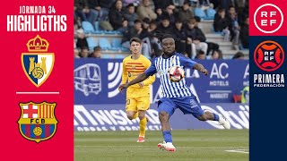 Resumen PrimeraFederación  SD Ponferradina 13 FC Barcelona Atlètic  Jornada 34 Grupo 1 [upl. by Alekat301]